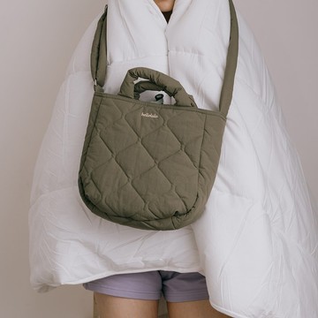 PUFFY系列新品 | KELIS 雙面斜背手提包 (葡萄綠/ 淡羅勒)