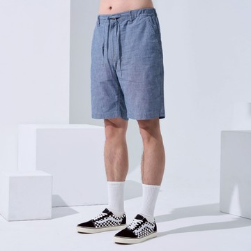 【ERSS】 男裝 休閒短褲 男短褲 工裝褲 工裝 機能 多口袋 不易皺 淺藍【S20125】