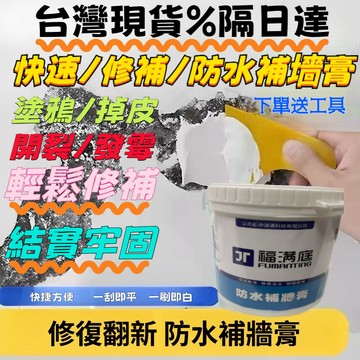 🚚隔日到貨💨補牆膏 防水防潮 內牆塗料 修繕 壁癌 補土膏 壁癌補土 牆面修補膏 白色膩子膏 家用 墻壁修補膏