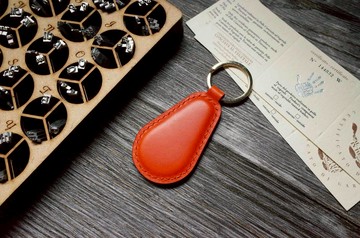 造型悠遊卡 晶片吊飾－鑰匙圈B款－橘色