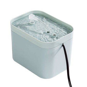 貓咪自動循環流動飲水器  1.5L大容量  食品級材質  北歐綠  1台