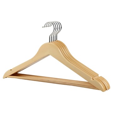 實木衣架 44.5 x 24 x 1.2cm  單一顏色  5個