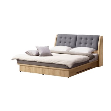 ASSARI-北美貓抓皮靠墊床頭箱(雙大6尺)雙大6尺