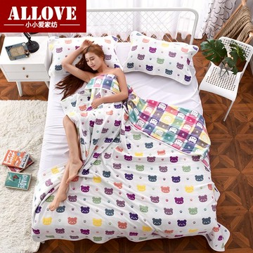 全棉六層紗巾毛巾被純棉紗布空調被兒童寶寶蓋毯子1.5m2.0毛巾毯