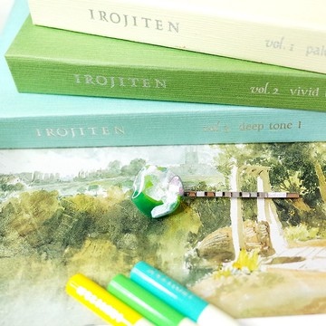 節氣 小滿 手繪髮夾 一字夾