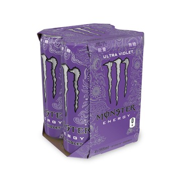 Monster Energy 超越幻紫碳酸能量飲料355毫升(4入/組)