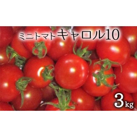 ふるさと納税 先行受付 2024年8月出荷 北海道 仁木町産 ミニトマト 3kg （品種： キャロル10 ）  北海道仁木町