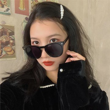 小紅書新款情侶墨鏡女ins大臉顯瘦方框網紅街拍高級感偏光太陽鏡