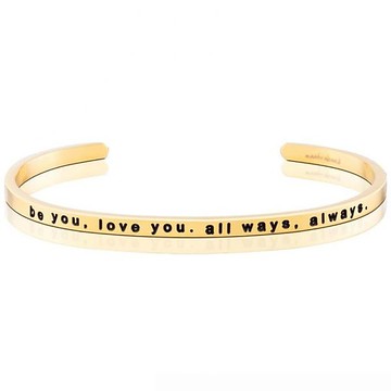Mantraband悄悄話許願手環- Be you, Love you, all ways, always