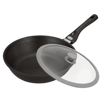UCOM 瑞康屋 單柄不沾平底鍋 附矽膠蓋  1個  28cm