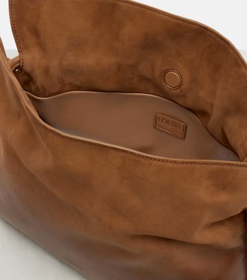 Loewe Flamenco Medium suede clutch