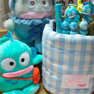 Sweetstore Supply淺藍色格夾棉加厚化妝刷筆筒