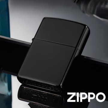 ZIPPO 黑炫冰(素面)防風打火機 經典素面 官方正版 現貨 禮物 送禮 刻字 客製化 終身保固 24756