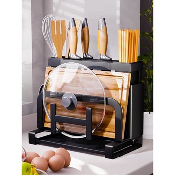刀架置物架廚房臺面家用筷子籠菜刀瀝水架多功能一體放刀具收納架
