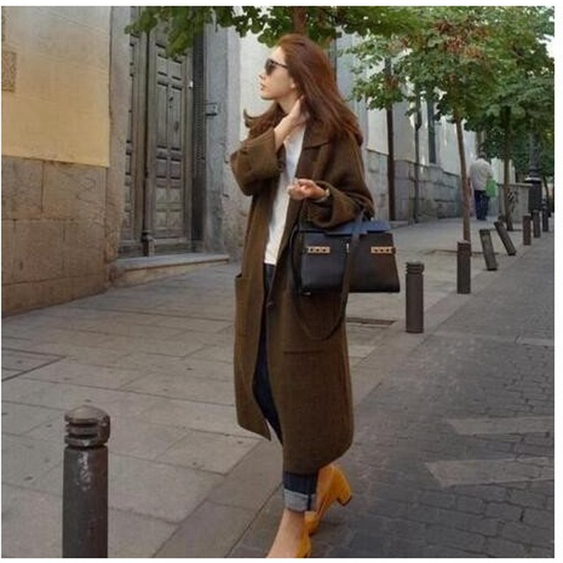 トップス レディース ロングコート ブラウン 通販 Lineポイント最大0 5 Get Lineショッピング