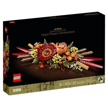 [福利商品]22-2_lego-樂高-10314-icons系列-乾燥花擺設-混色-1盒
