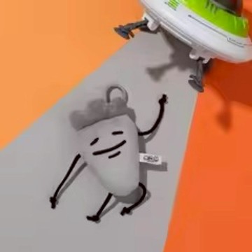 【暹羅厘普】灰色週一系列 吊飾-田中【墊腳石】毛絨玩偶 娃娃 鑰匙圈