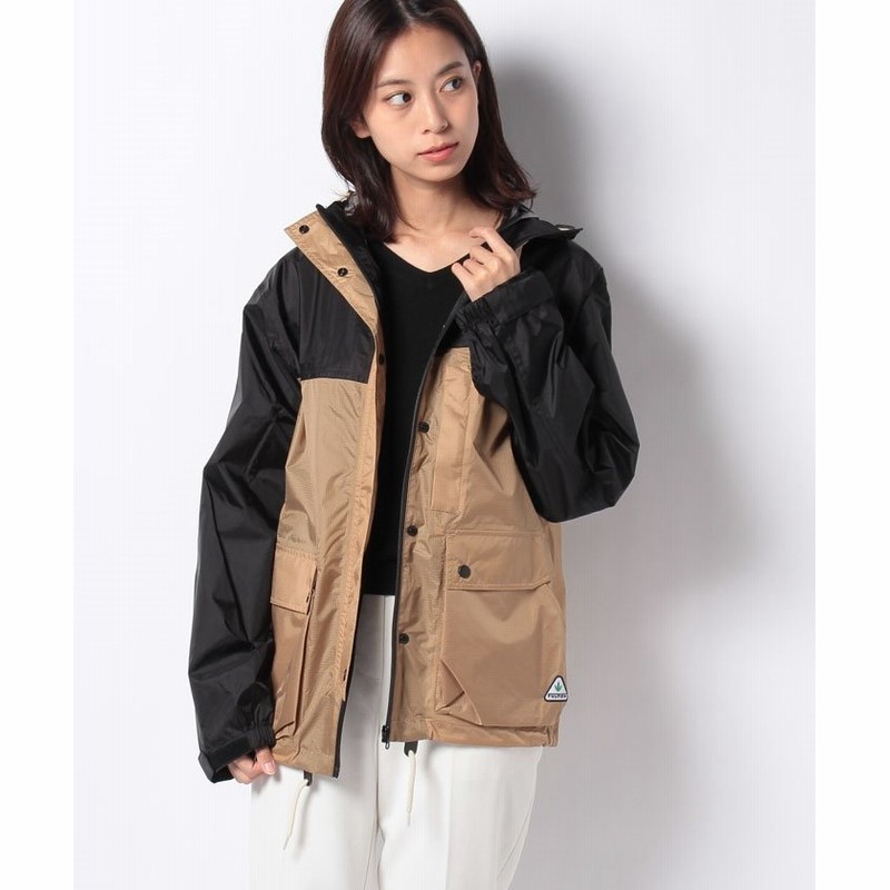 Flton レインコート バイカラーマウンテンパーカー レディース ベージュ M Moonbat 通販 Lineポイント最大get Lineショッピング