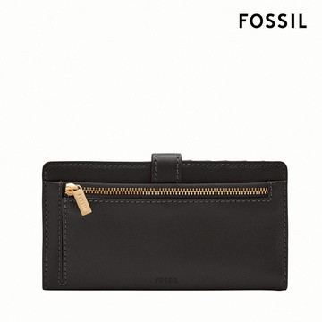 FOSSIL Lennox 真皮金釦長夾-黑色 SL10036001