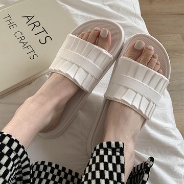 韓系時尚新款休閑室內居家涼拖鞋防滑浴室洗澡軟底家用一字拖鞋