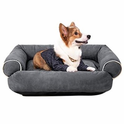 CHONGFA Large Orthopedic Dog Bed3D Sponge Dog Sofa Bed Memory Foam Dog Pet Cat Cushion Dog Pillow Bed Dog Cuddler Sleeping