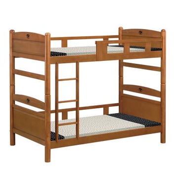 【唯熙傢俱】克洛柚木色3.5尺雙層床