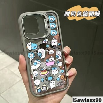 滿屏自嘲熊Magsafe磁吸金屬鏡頭支架iPhone17 16 15 14 13 12 11Pro Max手機殼