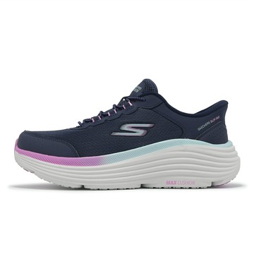 Skechers 慢跑鞋 Max Cushioning Endeavour Slip-Ins 女鞋 寬楦 藍 瞬穿科技