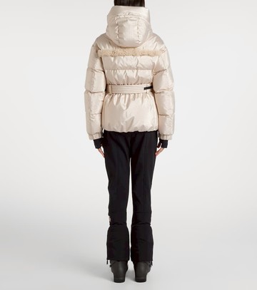 Moncler Grenoble Mondim shearling-trimmed hooded down ski jacket