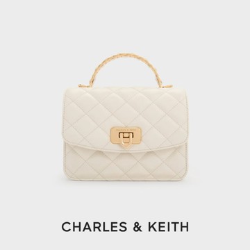【CHARLES & KEITH】Cressida 菱格手提包｜新品上架｜快速出貨｜小CK｜官方直營