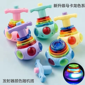 台灣爆款 燈光音樂陀螺玩具兒童男孩女孩解壓玩具網紅同款玩具發光陀螺玩具wnldi96