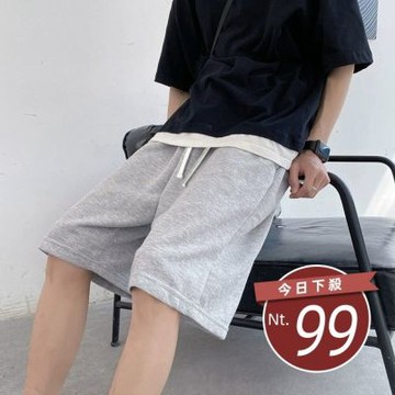 D. Studio台灣發貨韓版男運動五分褲 短褲 褲子 男裝P260