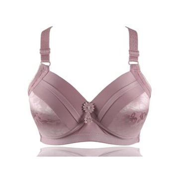 大碼薄款無鋼圈文胸罩聚攏純棉無痕全棉中老年媽媽全罩杯女士內衣