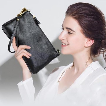 ChristyKathy女包錢包手拿包2023新款真皮手拎手抓包軟皮小斜挎包