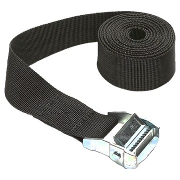 貨物綑綁繩 100cm x 2.5cm 5個  黑色  1組