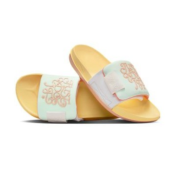 Nike W Offcourt Adjust Slide 拖鞋 女鞋 白黃色 運動 IR8251-187