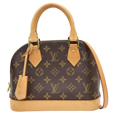 LOUIS VUITTON LV 路易威登 棕色 原花 帆布 Alma BB 艾瑪包 兩用包 M46990 【二手名牌BRAND OFF】