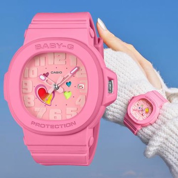 CASIO BABY-G 俏皮愛心 時尚腕錶 BGA-10-4A