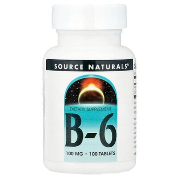 Source Naturals, B-6，100 片
