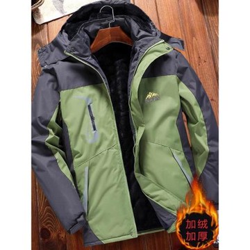 加絨加厚男士棉衣外套冬季沖鋒衣棉襖工作服休閑寬松保暖男裝棉服