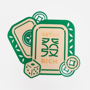 春節雙層門貼 麻將大發