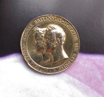 Vintage Jewelry  金色調  金幣  別針  胸針