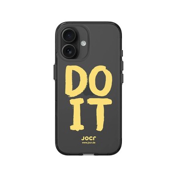 iPhone 16 Clear (相機按鈕) 酷墨灰 - JOCR - DO IT Yellow