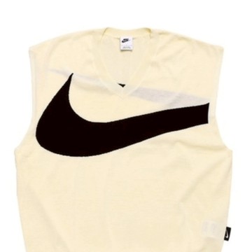Nike Swoosh Sweater Vest 'White Black'