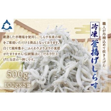 ふるさと納税 冷凍釜揚げしらす500g 和歌山県御坊市