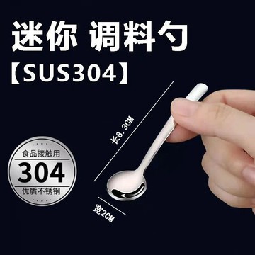 🔥臺灣出货🔥食品專用調料勺304不鏽鋼食品級食鹽專用勺小勺子超迷你小勺家用YLTJ