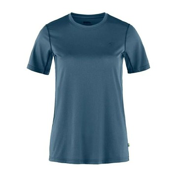 ├登山樂┤瑞典 Fjallraven Abisko Day Hike SS 短袖排汗衣 女 FR84106-534 靛藍