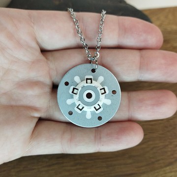 科幻項鍊男士。未來派項鍊回收。 Techwear 男士首飾。