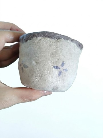 小花水泥手轉盆