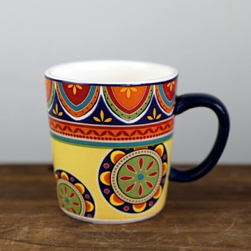 創意小清新田園風馬克杯茶杯辦公室杯子水杯特色復古水杯咖啡杯